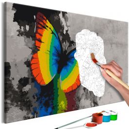 DIY canvas painting - Colourful Butterfly 60x40