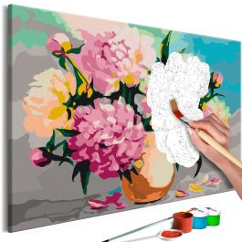 Πίνακας για να τον ζωγραφίζεις - Flowers in Vase 60x40