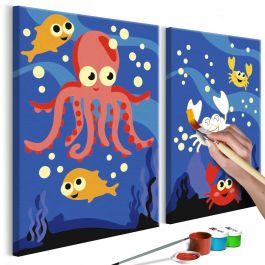 DIY canvas painting - Ocean Animals 33x23