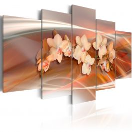 Canvas Print - An orchid in grey shades