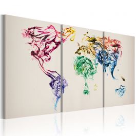 Canvas Print - Abstract map of the World