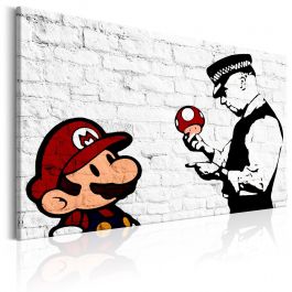 Canvas Print - Banksy on Brick