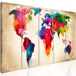Canvas Print - Bright Continents