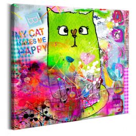 Canvas Print - Crazy Cat