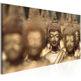 Canvas Print - Meeting (1 Part) Brown Wide 100x45