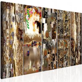 Canvas Print - Mom with Child (5 Parts) Narrow