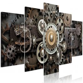 Canvas Print - Old Mechanism (5 Parts) Wide