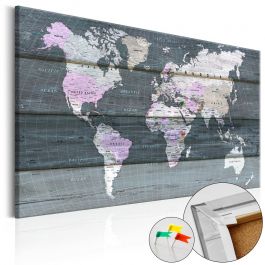 Decorative Pinboard - Journey through the World [Cork Map]