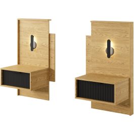 Set of 2 bedside tables Nordic