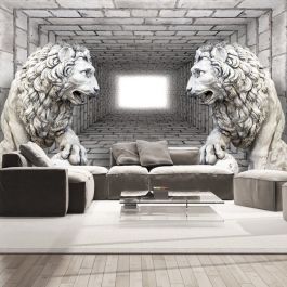 Self-adhesive photo wallpaper - Stone Lions