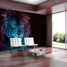 Self-adhesive photo wallpaper - Abstract lion - rainbow