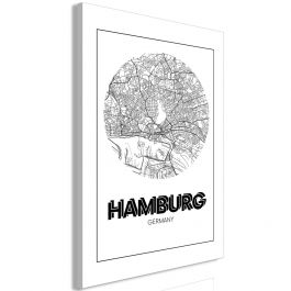 Πίνακας - Retro Hamburg (1 Part) Vertical