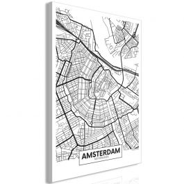 Table - Map of Amsterdam (1 Part) Vertical