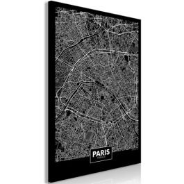 Table - Dark Map of Paris (1 Part) Vertical