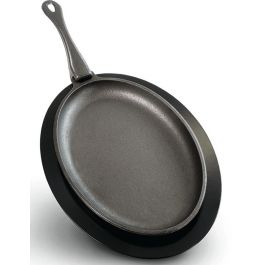 Cast iron frying pan oval with detachable handle Napoleon
