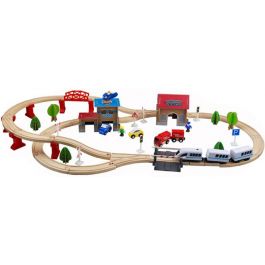 Kids railroad with train Joyland Wagon