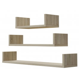Set of three Trio shelves