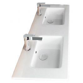 Νιπτήρας Flat διπλός Bianco Ceramica